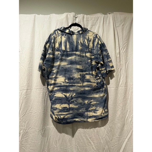 Island Shores XXL Hawaiian Shirt‎ Palm Tree Print Mens Short Sleeve Casual - Picture 2 of 6